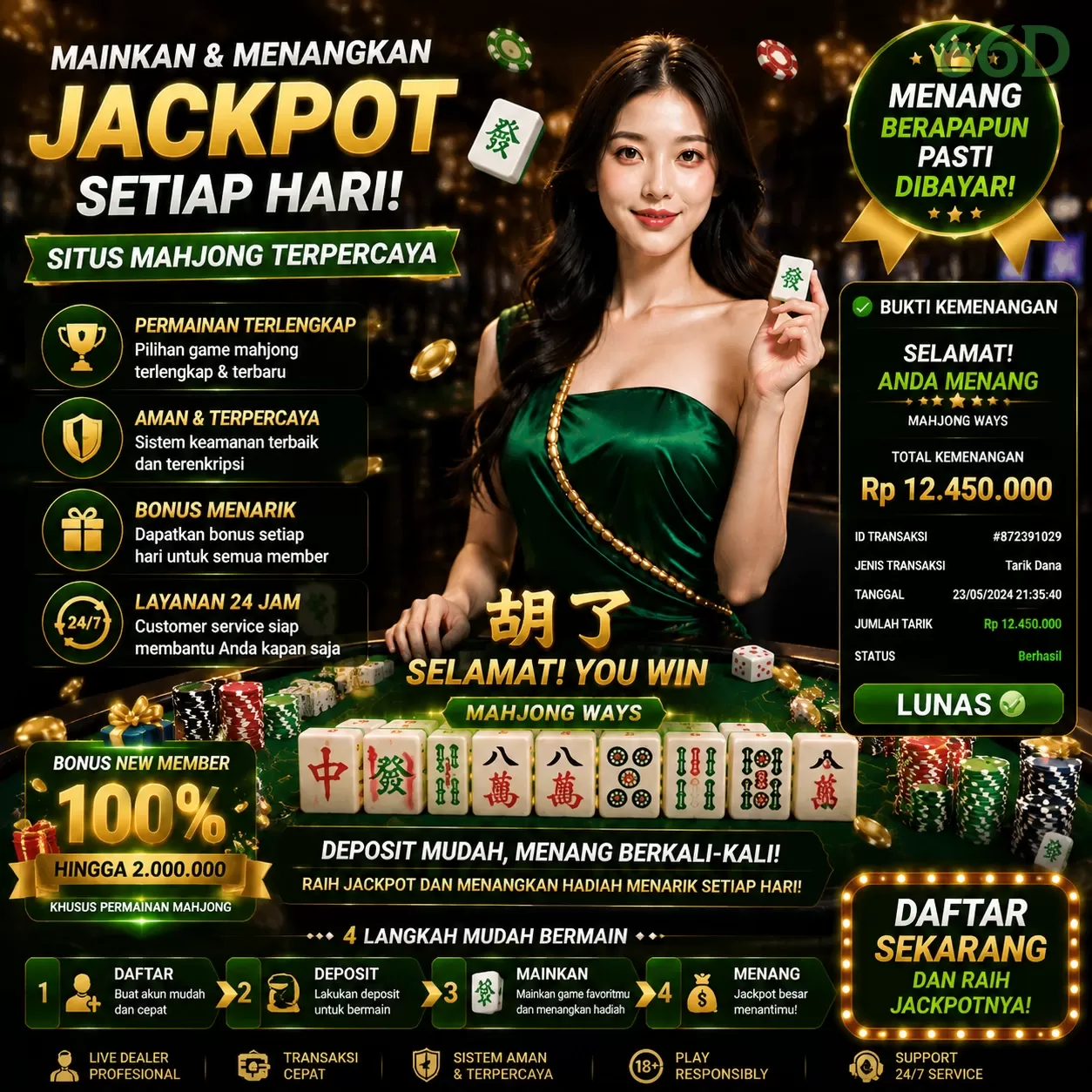Login 66d Sekarang Bonus Melimpah